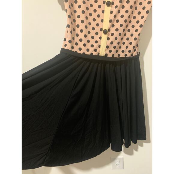 Weissman Size Large Adult LA Black and Beige Dance Pageant Competition Leotard - Picture 3 of 9